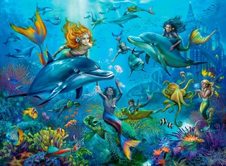 puzzel Mermaid - Legpuzzel - 100 XXL stukjes from Ravensburger, Multicolour edition – box 2 of 2
