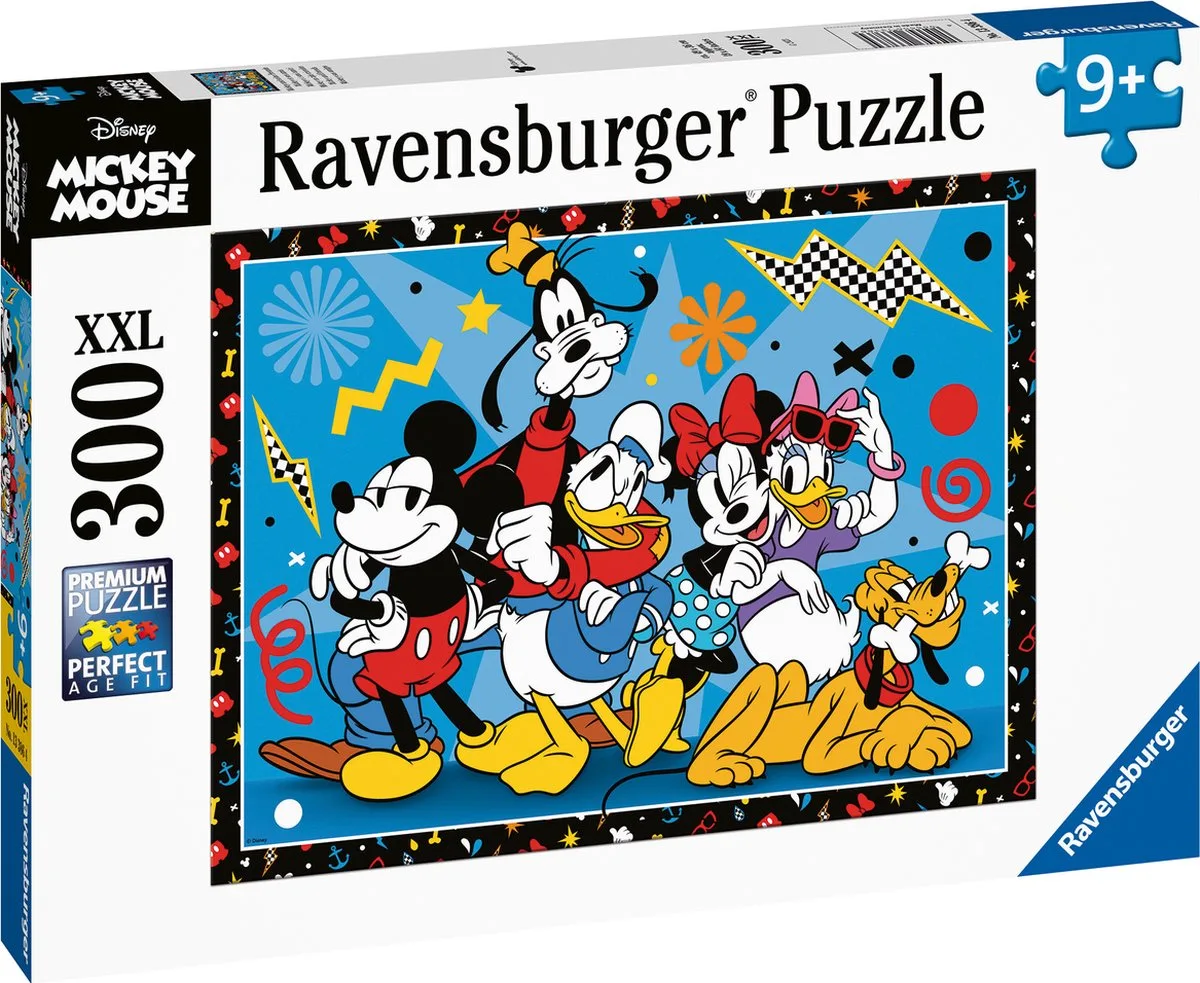 puzzel Mickey and Friends - Legpuzzel - 300 XXL stukjes de Ravensburger, édition Multicolore – boîte