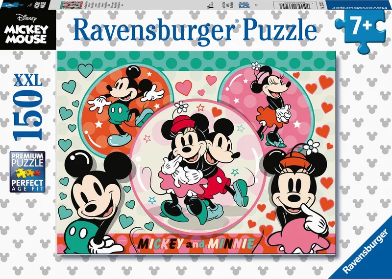 puzzel Mickey Mouse - Legpuzzel - 150 stukjes van Ravensburger, editie Meerkleurig – doos