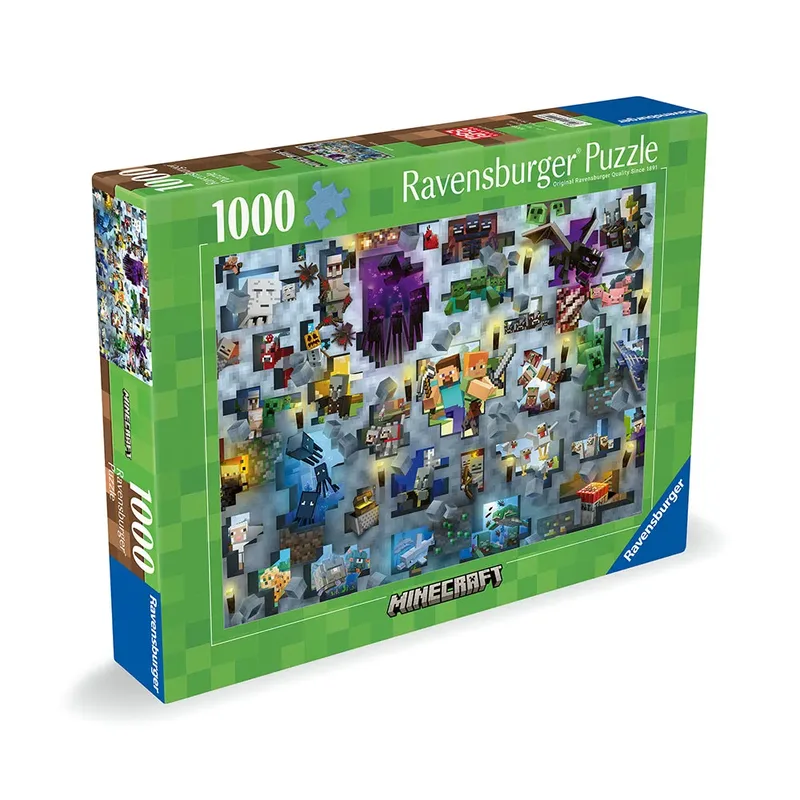 puzzel Minecraft - 1000 stukjes legpuzzel. van Ravensburger, editie Meerkleurig – doos 3 van 3