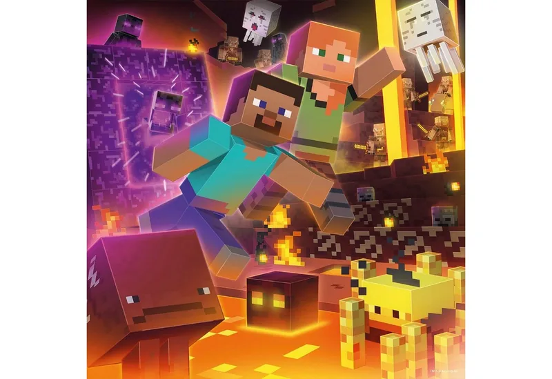 puzzel Minecraft Biomes - Legpuzzel - 3x49 stukjes from Ravensburger, Multicolour edition – box 3 of 4