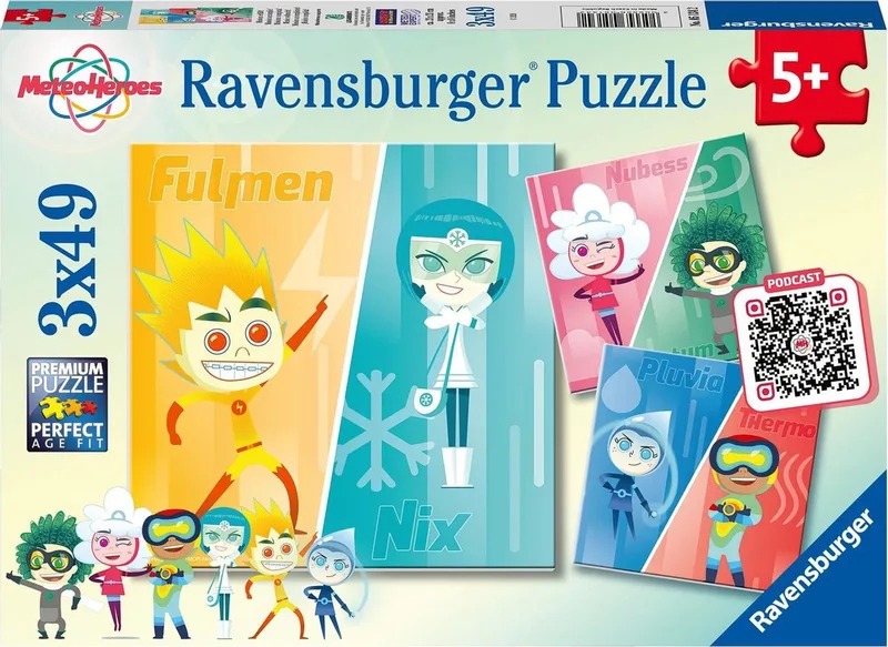 puzzel Missie volbracht! - 3 x 49 stukjes - kinderpuzzel de Ravensburger, édition Multicolore – boîte