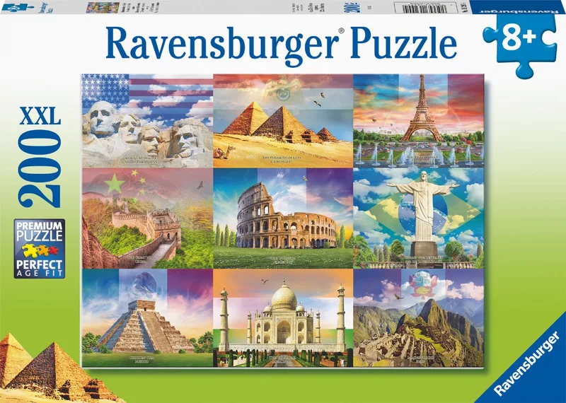 puzzel Monuments of the World - legpuzzel - 200 stukjes from Ravensburger, Multicolour edition – box
