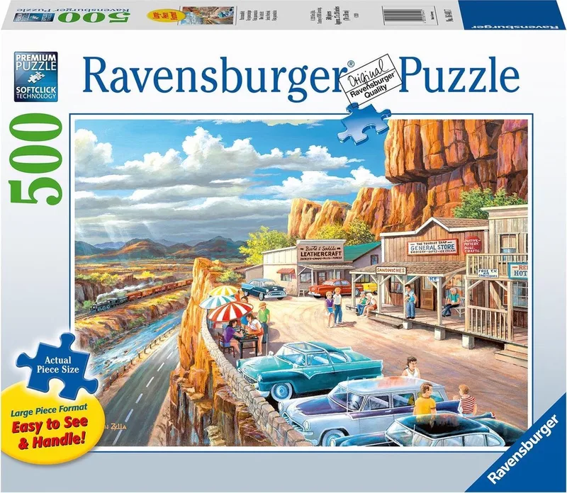 puzzel Mooi uitzicht - Legpuzzel - 500 stukjes van Ravensburger, editie Meerkleurig – doos