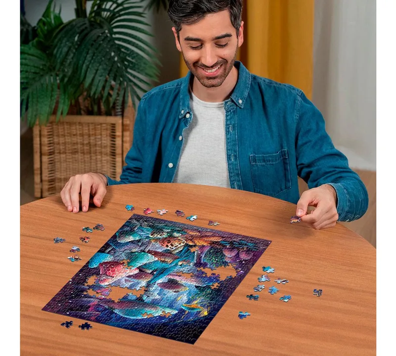 puzzel Moonlight Mushrooms (starline) - Legpuzzel - 500 stukjes from Ravensburger, Multicolour edition – box 3 of 5