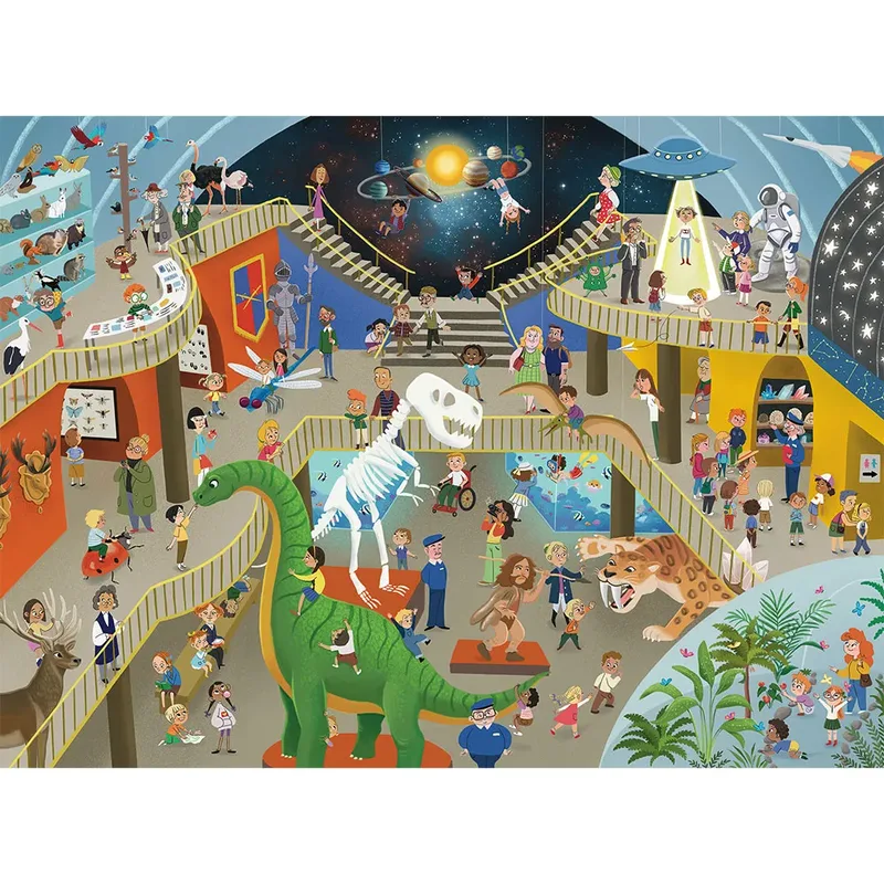 puzzel Museum of Natural Science - Legpuzzel - 200 XXL stukjes van Ravensburger, editie Meerkleurig – doos 2 van 3
