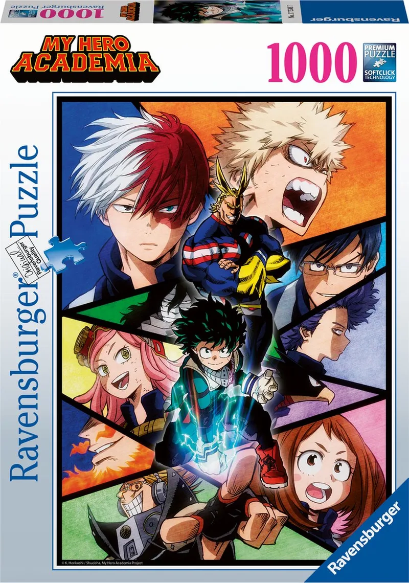 puzzel My Hero Academia - 1000 stukjes cartoon. de Ravensburger, édition Multicolore – boîte