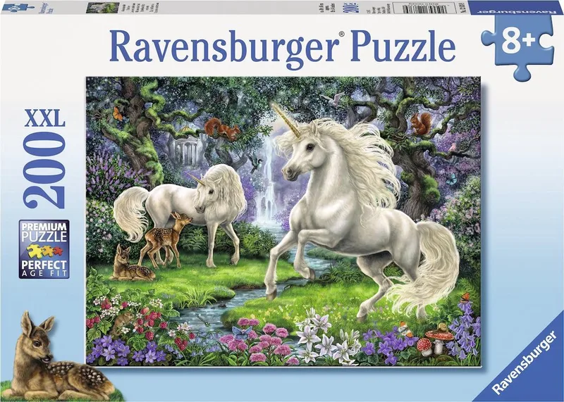 puzzel Mystieke eenhoorns - Legpuzzel - 200 stukjes van Ravensburger, editie Meerkleurig – doos 1 van 2
