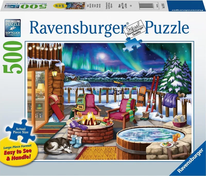 puzzel Noorderlicht - Legpuzzel - 500 stukjes van Ravensburger, editie Meerkleurig – doos