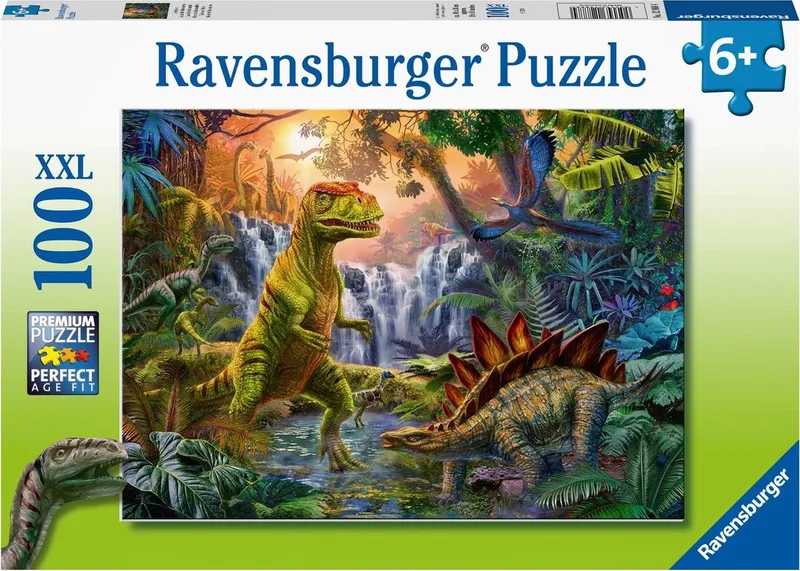 puzzel Oase van dinosauriÃ«rs - Legpuzzel - 100 stukjes from Ravensburger, Multicolour edition – box