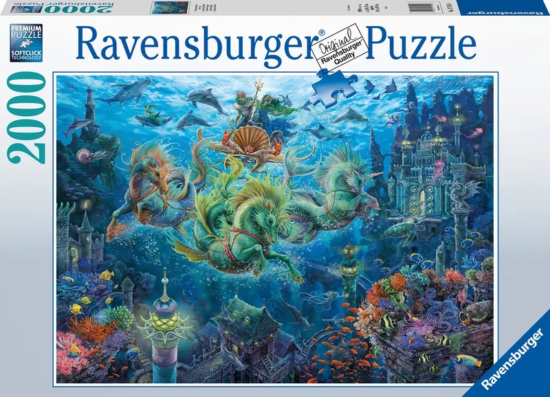 puzzel Onderwaterwereld - Legpuzzel - 2000 stukjes van Ravensburger, editie Meerkleurig – doos