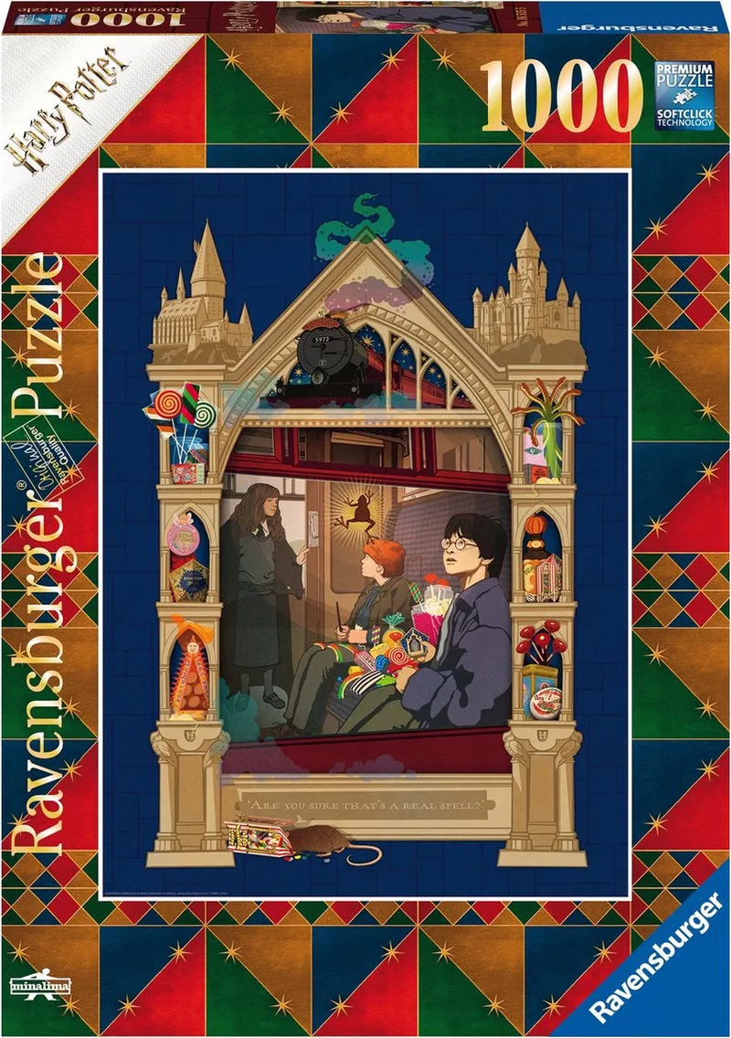 puzzel Onderweg naar Hogwarts - legpuzzel - 1000 stukjes van Ravensburger, editie Meerkleurig – doos