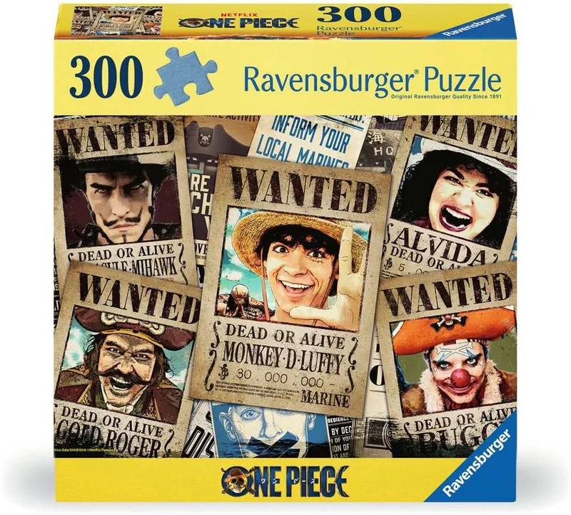 puzzel One Piece (Live Action) - Legpuzzel - 300 stukjes van Ravensburger, editie Meerkleurig – doos 1 van 3