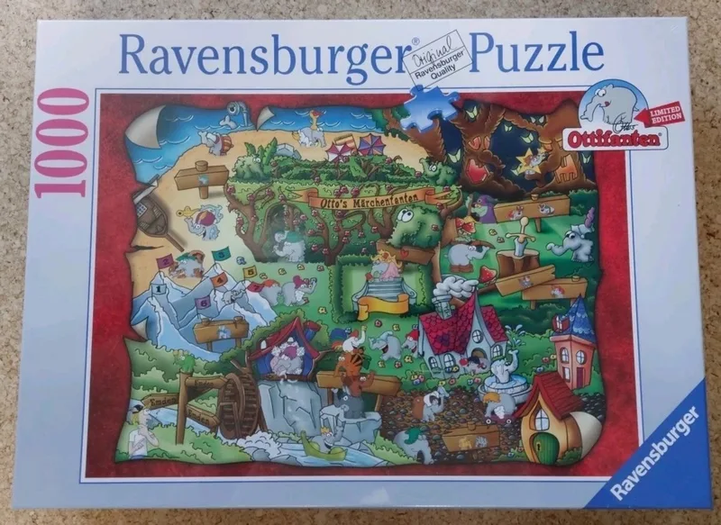 Puzzel Otto's märchenfanten 1000 stukjes van Ravensburger, editie Meerkleurig – doos