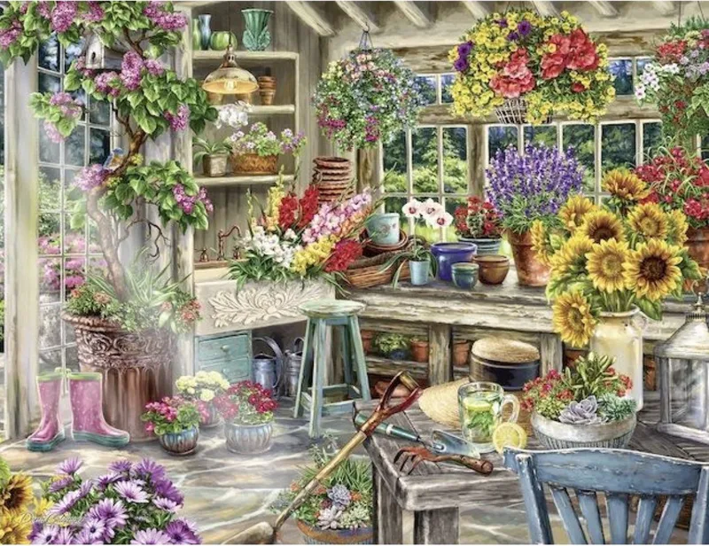 puzzel Paradijs van de Tuinman - Legpuzzel - 2000 stukjes van Ravensburger, editie Vele kleuren – doos
