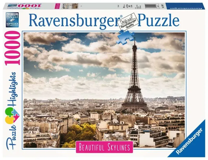 puzzel Parijs - legpuzzel - 1000 stukjes van Ravensburger, editie Meerkleurig – doos 2 van 2