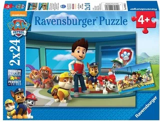 puzzel PAW Patrol: Hulpvaardige speurneuzen - 2x24 stukjes - kinderpuzzel de Ravensburger, édition Multicolore – boîte 1 sur 3