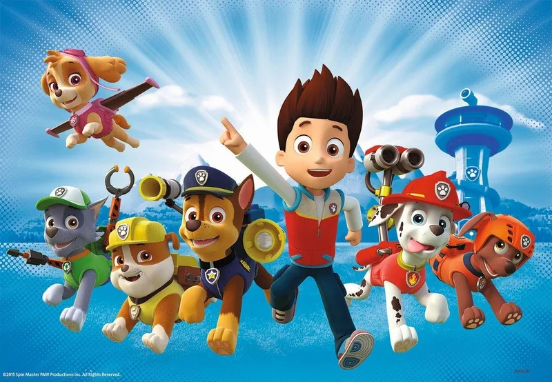 puzzel Paw Patrol; Ryder en Paw Patrol - 2x 12 stukjes de Ravensburger, édition Multicolore – boîte 2 sur 3