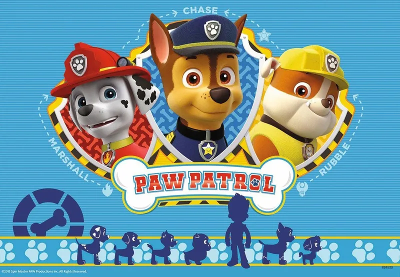 puzzel Paw Patrol; Ryder en Paw Patrol - 2x 12 stukjes de Ravensburger, édition Multicolore – boîte 3 sur 3