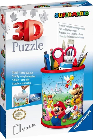 Puzzel Pennenbak - 54 stukjes van Ravensburger, editie Super Mario – doos 1 van 2