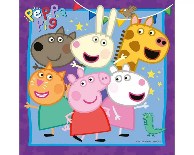 puzzel Peppa Pig - Legpuzzel - 3x49 stukjes van Ravensburger, editie Meerkleurig – doos 2 van 5