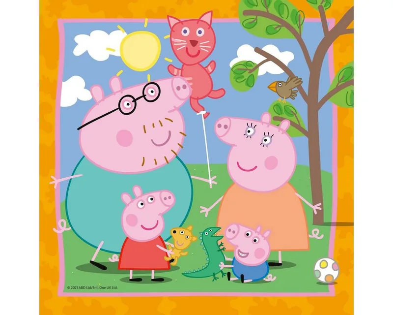 puzzel Peppa Pig - Legpuzzel - 3x49 stukjes van Ravensburger, editie Meerkleurig – doos 3 van 5