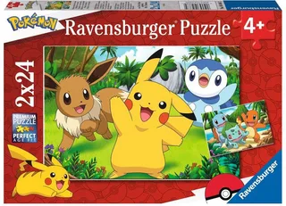 puzzel Pikachu en zijn vrienden - Legpuzzel - 2x24 stukjes van Ravensburger, editie Meerkleurig – doos 1 van 3