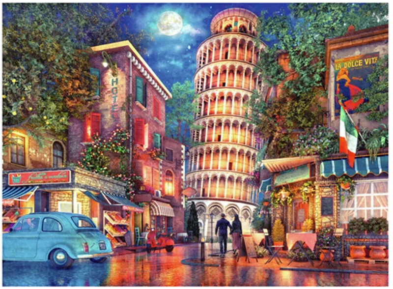 puzzel Pisa legpuzzel - 500 stukjes - landschap. from Ravensburger, Multicolour edition – box 1 of 2