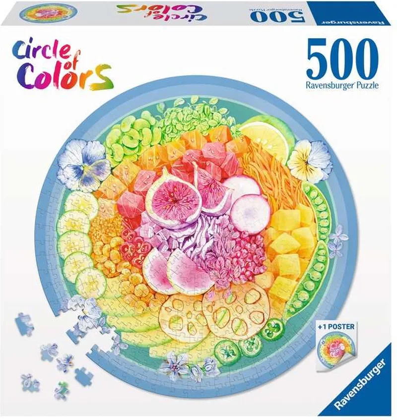 puzzel Pokébowl - Legpuzzel - 500 stukjes van Ravensburger, editie Meerkleurig – doos