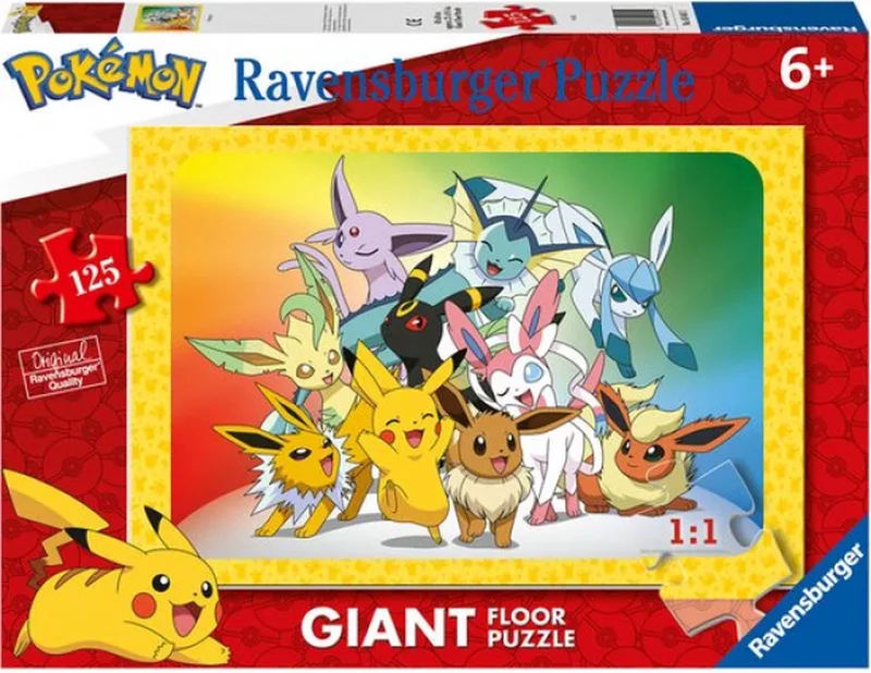 Puzzel Pokemon 125 stukjes 69x49 cm van Ravensburger – doos
