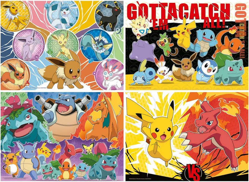Puzzel Pokémon 4 in 1 - 100 stukjes (6036514) de Ravensburger, édition Multicolore – boîte 2 sur 5