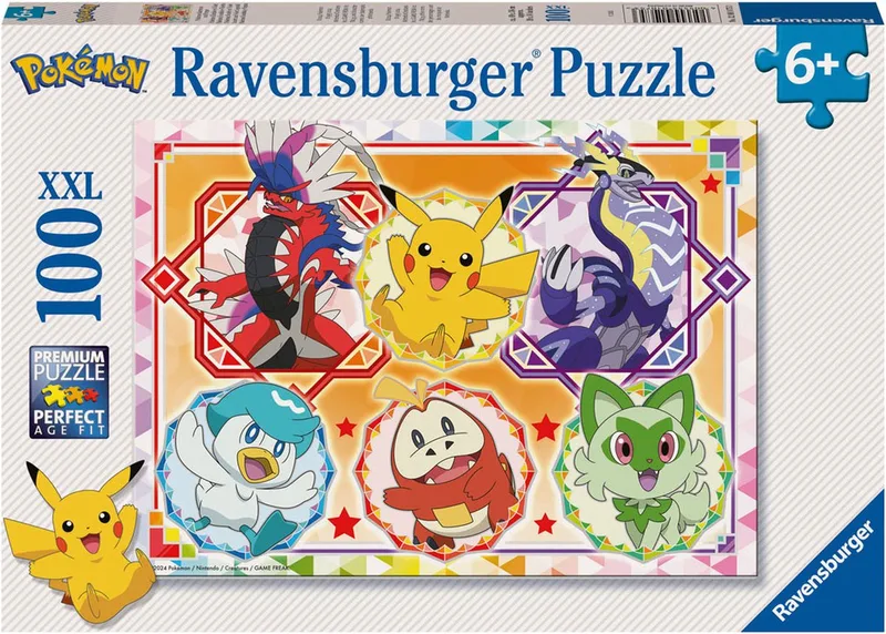 puzzel Pokémon - Legpuzzel - 100 XXL stukjes from Ravensburger, Multicolour edition – box 1 of 2