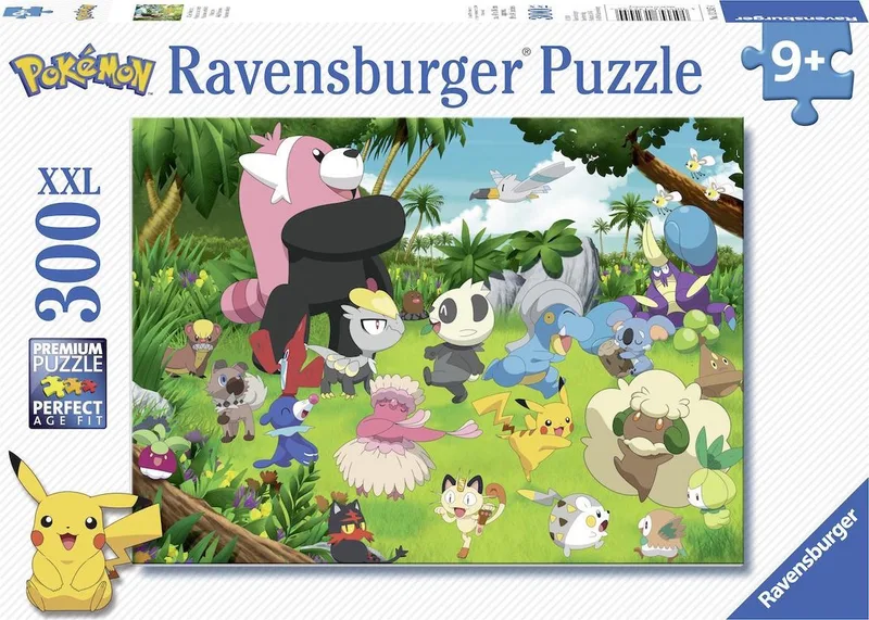 puzzel Pokemon - legpuzzel - 300 stukjes van Ravensburger, editie Meerkleurig – doos