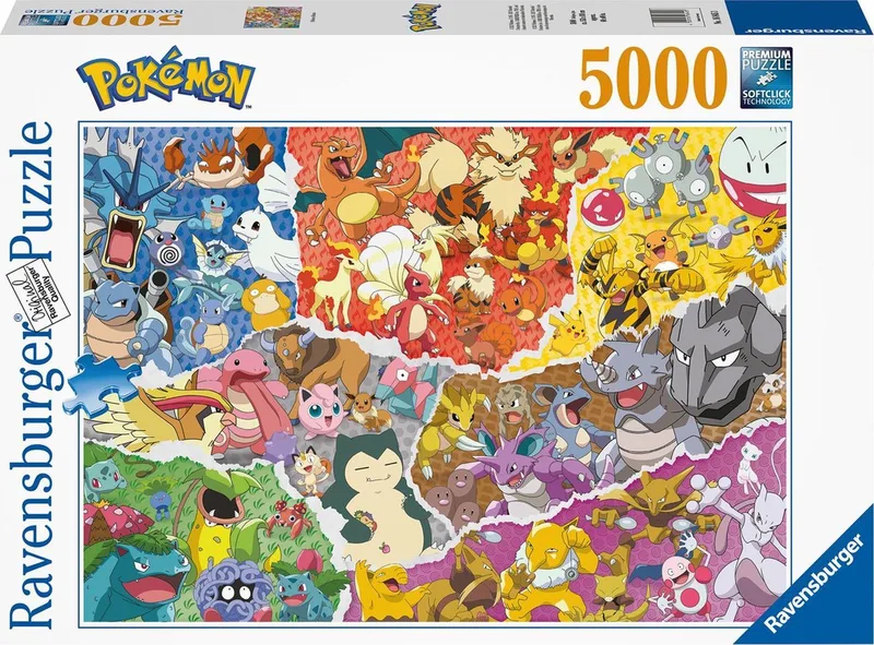 puzzel Pokémon - Legpuzzel - 5000 stukjes van Ravensburger, editie Meerkleurig – doos