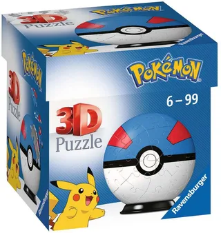 Puzzel Pokémon Pokéball - 54 stukjes from Ravensburger, Great Ball edition – box 1 of 2