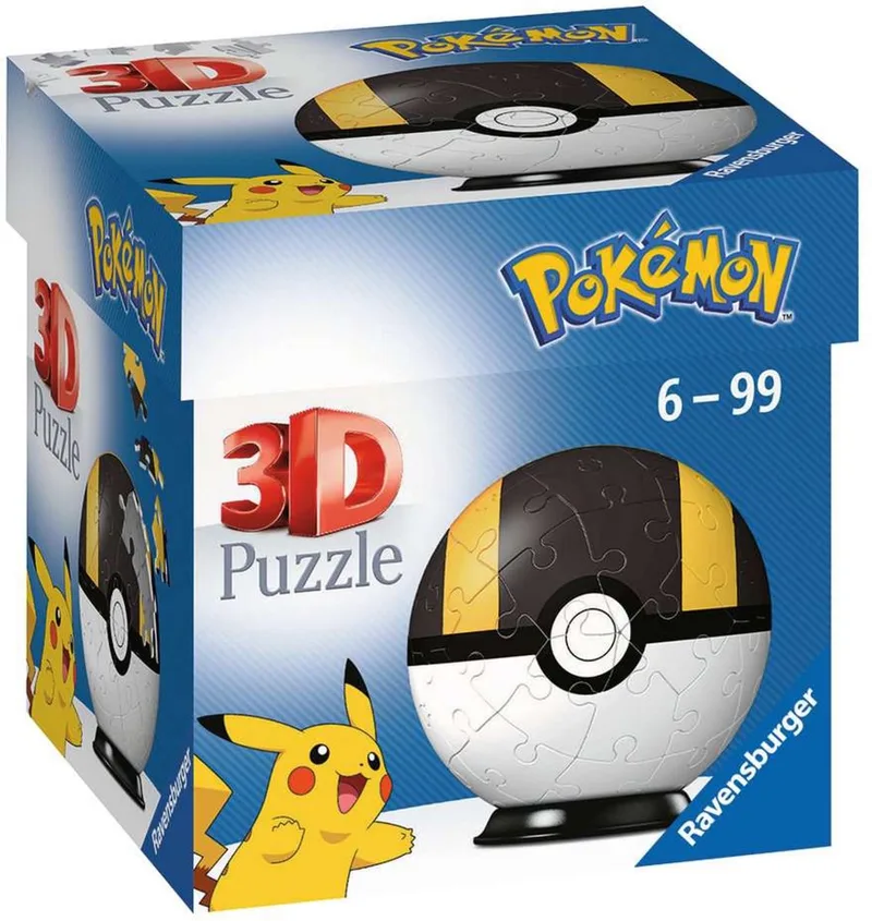 Puzzel Pokémon Pokéball Zwart/Wit - 54 stukjes from Ravensburger, Ultra ball edition – box