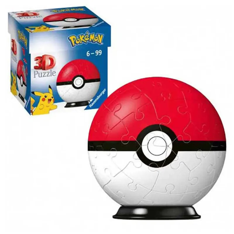 Puzzel Pokémon Rood/Wit - 54 stukjes from Ravensburger, Pokéball edition – box 2 of 3