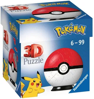 Puzzel Pokémon Rood/Wit - 54 stukjes from Ravensburger, Pokéball edition – box 1 of 3