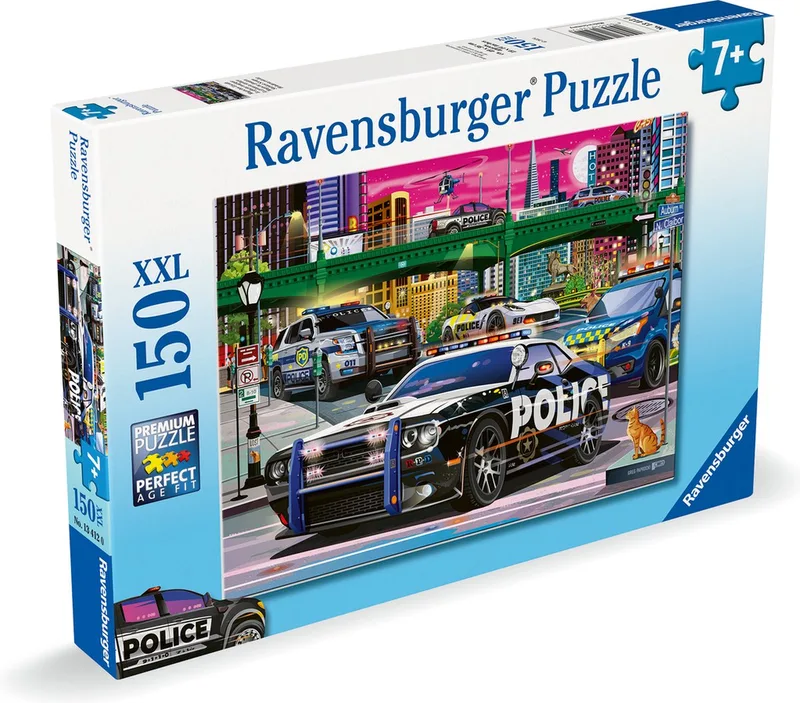 puzzel Police on Patrol - Legpuzzel - 150 XXL stukjes from Ravensburger, Multicolour edition – box