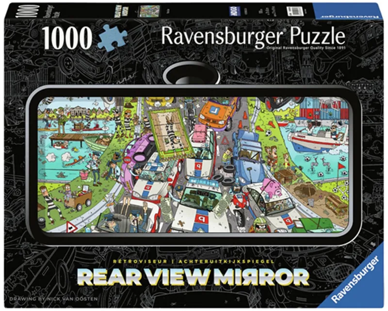 puzzel Politie achtervolging - Legpuzzel - 1000 stukjes van Ravensburger, editie Meerkleurig – doos