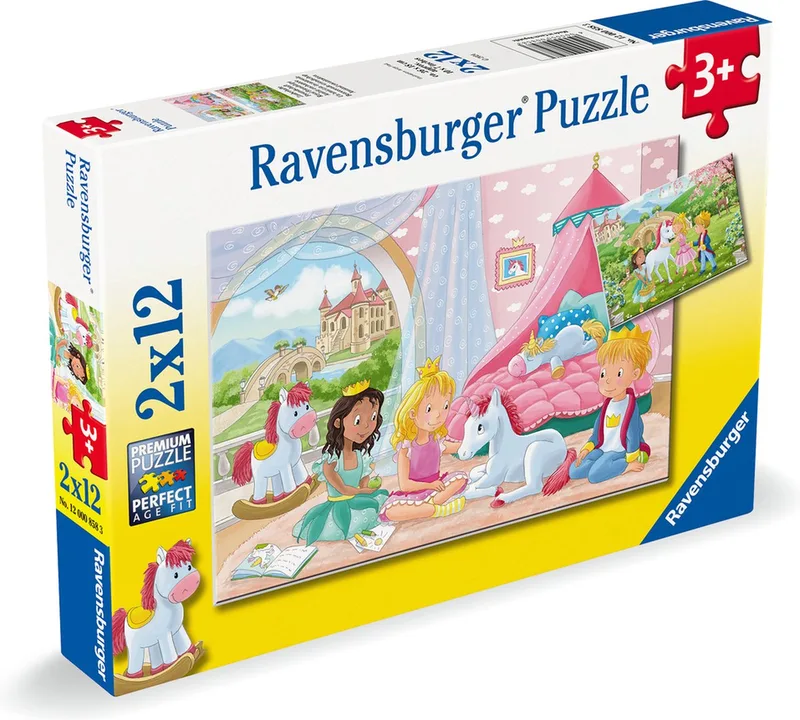 puzzel Prince & Princess - Twee puzzels - 12 stukjes - kinderpuzzel from Ravensburger, Multicolour edition – box 1 of 4