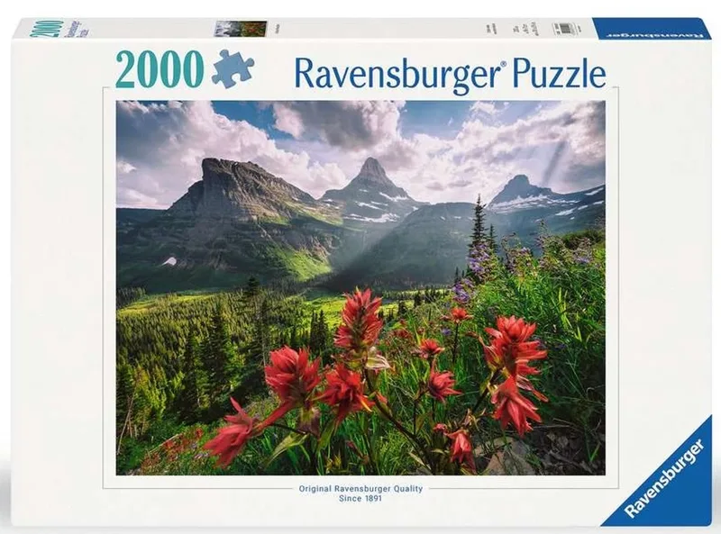 puzzel Pristine Mountains 2000 stukjes landschap. van Ravensburger, editie Meerkleurig – doos 1 van 3