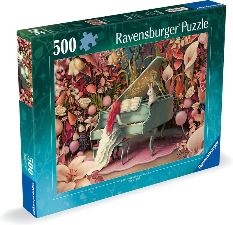puzzel Rabbit Recital - Legpuzzel - 500 stukjes van Ravensburger, editie Meerkleurig – doos