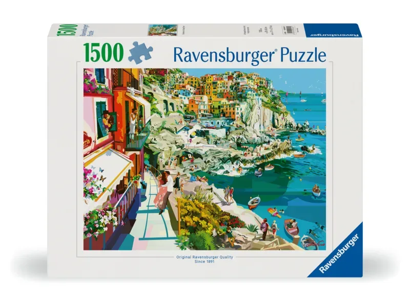 puzzel Romance in Cinque Terre - 1500 stukjes. from Ravensburger, Multicolour edition – box 2 of 2