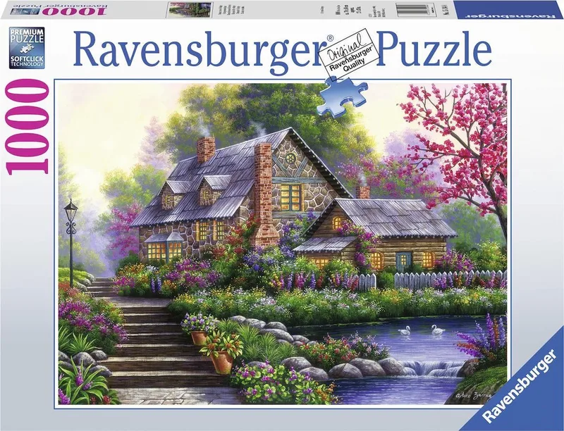 puzzel Romantische cottage - Legpuzzel - 1000 stukjes from Ravensburger, Multicolour edition – box
