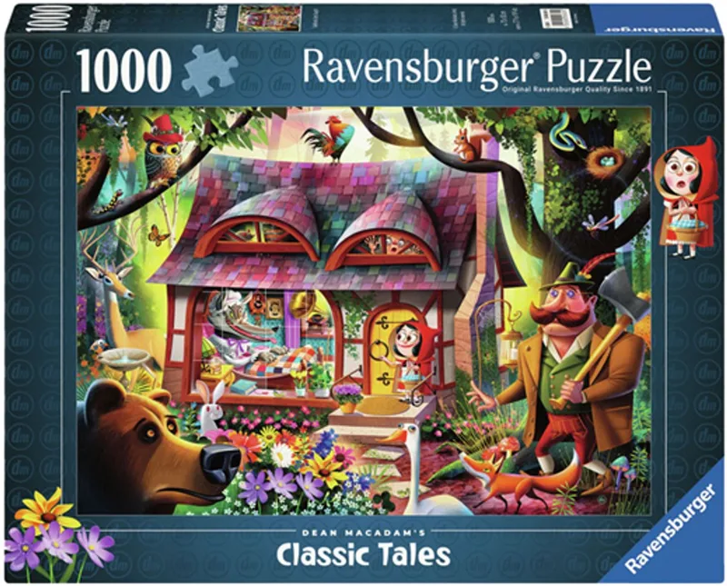 puzzel Roodkapje en de wolf - Legpuzzel - 1000 stukjes van Ravensburger, editie Meerkleurig – doos