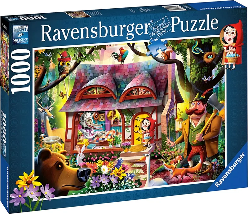 Puzzel Roodkapje en de Wolf legpuzzel - 1000 stukjes van Ravensburger, editie Meerkleurig – doos
