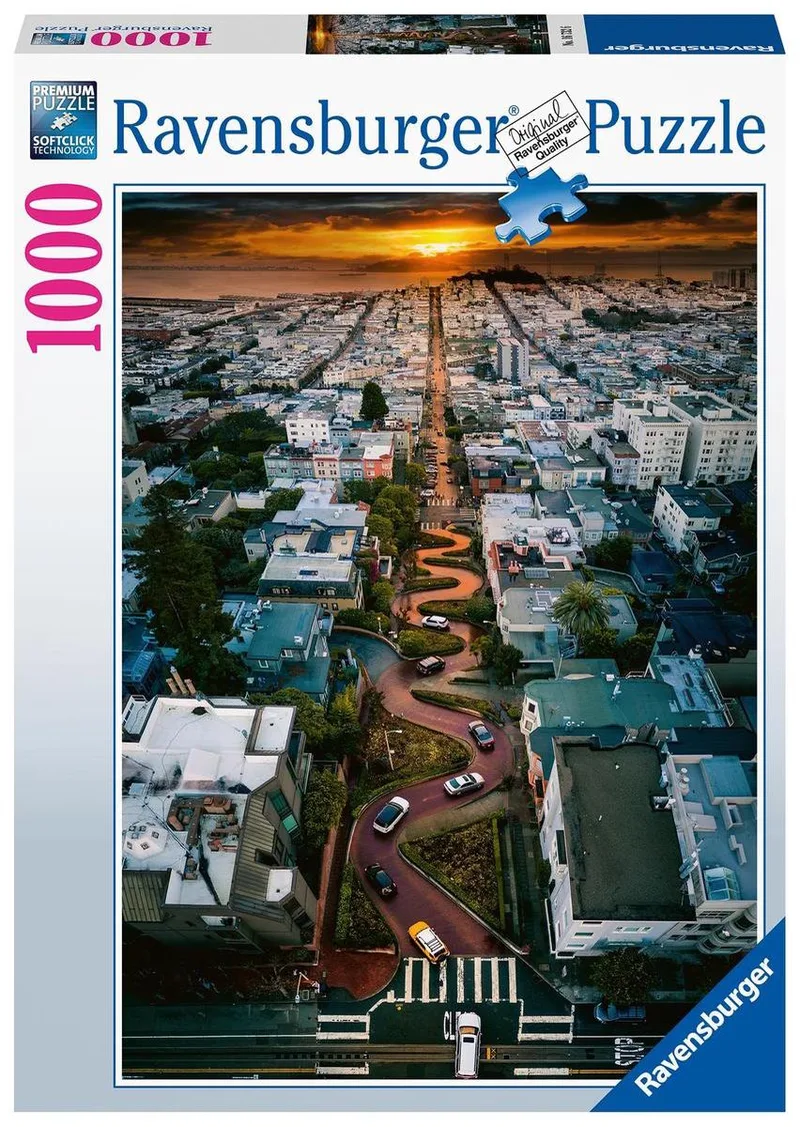 puzzel San Francisco - Legpuzzel - 1000 stukjes van Ravensburger, editie Meerkleurig – doos