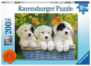 puzzel Schattige puppies - legpuzzel - 200 stukjes de Ravensburger, édition Multicolore – boîte 2 sur 2