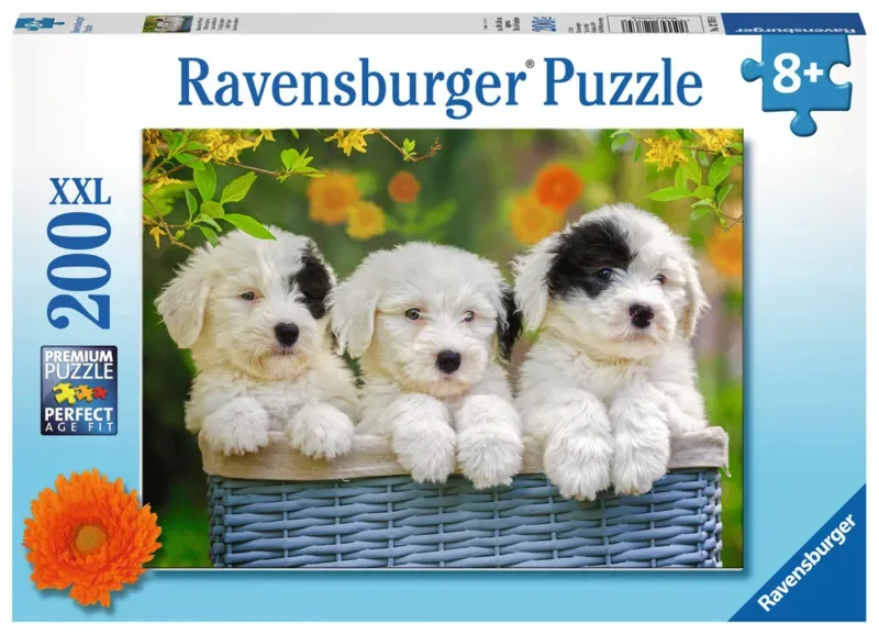 puzzel Schattige puppies - legpuzzel - 200 stukjes de Ravensburger, édition Multicolore – boîte 2 sur 2